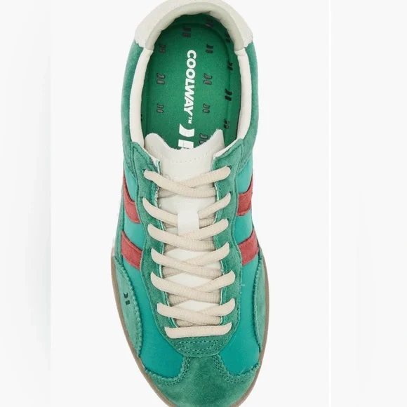 Coolway Vibrant Green and Coral Sneakers Size 41/10 NWT - Picture 2 of 12